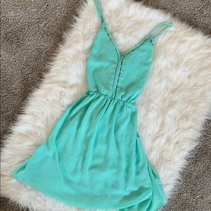 Mint Green Spaghetti Strap Dress